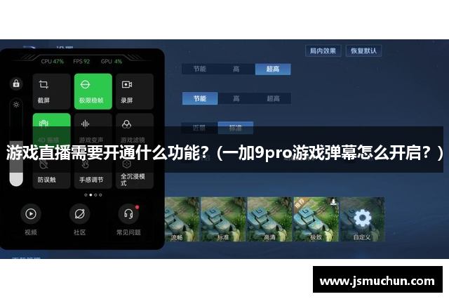 游戏直播需要开通什么功能？(一加9pro游戏弹幕怎么开启？)